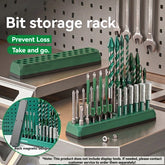 1/4" Hex Bit Organizer with Magnetic Base - Green, 36 Hole Bit Organizer with Strong Magnetic Base, Magnetic Bit Organizer for Your Specialty