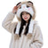 Women Girls Fluffy Moving‑Ear Cat Winter Hat, Lovely Plush Animal Headwear