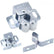 12PCS Door Catches, Double Roller Strong Hold Cupboard Cabinet Door Catches with Screws, Double Roller Catch Cabinet Catch Door Latch for Home Furniture Cabinet Cupboard