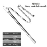 Heavy-duty chain wrench