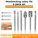6Pcs Woodworking Rotary Burr Set, 3.15mm Shank High Speed Steel Rotary Carving Files, Multi Shape Rotary Drill Bits for Dremel Rotary Tools, Wood Carving, Slotting, Polishing, Engraving & Plastic Grinding