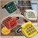 Retro Vintage Telephone Temporary Parking Number Plate, Cute Mini Old Phone Car Parking Sign with Reusable Non-Slip Gel Base, Interchangeable Number Stickers Universal Auto Dashboard Accessory