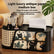 Vintage Black Cat Tissue Box with Storage Organizer