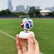 Mini World Cup Soccer Ball Car Dashboard Ornament, Shakeable Spring Football Decor for Car, Motorcycle, Office Desk, Sport Fan Gift