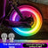 LED RGB Tire Valve Stem Lights, Motion Sensor Auto Activated Wheel Decor Lamp, Multi-Color Waterproof Tire Rim Light for Motorcycles, Scooters & Bicycles