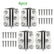 2 Pcs Spring Loaded Hinges Stainless Steel Self Closing Screen Door Hinges 2.4 x 3 Inch for Home Interior, Exterior Doors and Commercial Use