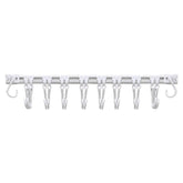 2pcs Cabinet Door Inside Storage Hooks - Track Sliding Rail Organizer, No-Drill Hanging Racks for Kitchen, Space-Saving Hook Strips