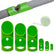 6PCS Pipe Insulation Cutting Guide， Molded Foam Pipe Cutter Tool with 15MM-53MM Insulation Cutting Fixture for Home/Industrial/Commercial Plumbing + Bonus 59" Tape Measure (Green)