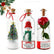Magic Voice Message Bottle - Mini Christmas Tree Decor with Sound Recording Button - Unique Holiday Desk Ornament