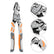 9" Ratchet Self-Locking Wire Cutter, Electrician Pliers Self-Locking Mechanism, Non-Slip Handle, For Electrical Wiring, Cable Cutting, Industrial Maintenance, Home DIY