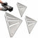Miter Square Heavy Duty Metal Tool with Laser-Etched 45°, 90° and 22.5° Markings, Precision Layout Square for Woodworking, Carpentry and Metalworking