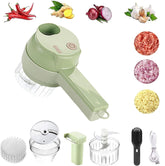 4 in 1 Electric Vegetable Cutter Set, Multifunctional Mini Electric Grinder
