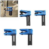 4 PCS Car Brake Line Clamps, 3/8" 5/16" 1/2" Banjo Fitting Fuel Line Stopper Set, PVC Vertical Brake Hose Plug Tool, Universal Repair Hardware Tool for Most Cars (Blue)