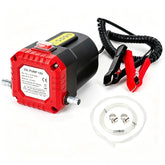 12V 80W Oil Extractor Pump, Oil Removal Transfer Suction Pump for Fluid Change, Diesel Scavenge Pump with Tubes Kit, Compatible with Truck RV Boat Marine (Red)