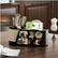 Vintage Black Cat Tissue Box with Storage Organizer