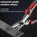 Professional Multi-Functional 5 in 1 Tin Snips, CR-V Steel Industrial Grade Metal Shears for Sheet Metal, Wire & Cable Cutting, Must-Have Tool for DIY & Renovation toolupgrade