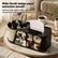 Vintage Black Cat Tissue Box with Storage Organizer
