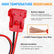 Mayspare Jumper Cables for Car with Adapter Compatible with Milwaukee 18V Batteries, Silicone Wire 8AWG 2FT Alligator Clips Automotive Jump Starter Cables for Jump Starting Car or Tool Batteries