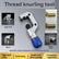 Pipe Thread Knurling Tool, Plumbing Thread Non‑Slip Knurler for Angle Valves, Elbows & Pipe Fittings, Labor‑Saving Ergonomic Knob, Prevent Teflon Tape Slippage & Stop Water Leaks for Plumbers & DIY Plumbing Repairs