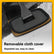 Suede Car Glass Cleaning Brush, Reusable Detachable Replacement Cloth Cover, High‑Absorbent Coral Fleece Windshield Cleaner Tool for Automotive Interior & Exterior Glass