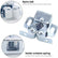 12PCS Door Catches, Double Roller Strong Hold Cupboard Cabinet Door Catches with Screws, Double Roller Catch Cabinet Catch Door Latch for Home Furniture Cabinet Cupboard
