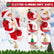 Gfilay 3-Mode Climbing Santa on Rope, Animated Musical Christmas Decoration