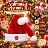 Animated Naughty Santa Hat,Funny Moving Santa Hat,Funny Christmas Party Hat