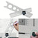 Ceramic Tile Hole Locator Ruler Hole Opener Locator DIY Stainless Steel Accessories Marble Punching Tool