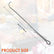 Stainless Steel BBQ Pigtail Hook - Heavy-Duty Lightweight High-Temp Grill Utensil, Heat-Resistant Outdoor Tool with Ergonomic Handle & Hooked End, Barbecue Accessories for Pork, Steady Hold, Juice-Preserving for BBQ Masters & Home Cooks