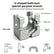 U‑Shaped Multi‑Port Plumbing Wrench, Thickened Aluminum Alloy Disassembly Tool for Faucet, Angle Stop Valve, Water Heater, Shower Flexible Hose, Bathroom Repair Specialty Wrench