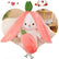 Strawberry Bunny Plush Toy Soft Kawaii Perfect for Cuddling Gifting or Decorating Your Bed Shelf Ultra Soft Fabric - Stuffed Animal Cute Strawberry Bunny Plush Toy Soft Kawaii Stuffed Animal Gift for Kids Girls Hug Pillow Bed comfort gifts