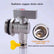 Water Heater Drain Valve 3/4" NPS Male to 1/2" Barb Hose Connector Brass Nickel Plated Elbow Water Air Shut Off Valve