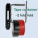 Foldable Electrical Tape Holder, Belt‑Clip On Tape Dispenser, Holds 2 Rolls Insulation Tape, Adjustable Hinge Design for Electrician Work Belt (Belt Width ≤50mm)