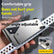 Multi-Angle Adjustable Corner Bead Cutter, Stainless Steel Drywall Angle Trim Cutting Tool for 45° Standard Chamfer, Portable Handheld Perforated Corner Strip Cutter with Replaceable Blade