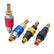 22x1.5 Trailer Air Brake Quick Connect Coupler, Heavy Duty Flat Copper Core Self-Sealing Air Line Fitting, Anti-Drop Lock Design Air Hose Connector for Truck & Trailer Air Brake Systems, Rustproof Low Air Resistance Pneumatic Joint
