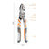 9" Ratchet Self-Locking Wire Cutter, Electrician Pliers Self-Locking Mechanism, Non-Slip Handle, For Electrical Wiring, Cable Cutting, Industrial Maintenance, Home DIY