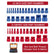 26/44PCS Nut and Bolt Thread Checker - Comprehensive Bolt Size and Thread Gauge Tool, Inch & Metric Sizes, with Handy Tool Box, Excellent for Home Garages and Car Repairs