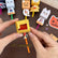 Halloween Cute Lollipop Holder Paper Boxes, DIY Foldable Candy Treat Wraps for Trick-or-Treat & Kids Party Favors