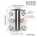 2 Pcs Spring Loaded Hinges Stainless Steel Self Closing Screen Door Hinges 2.4 x 3 Inch for Home Interior, Exterior Doors and Commercial Use