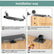 Barn Door Soft Close Kit,Matching 88-132 Pounds Single Door Equipped with Spring Buffer Damper, Upgrade Hole-Free Version, 2PCS