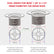 Tub Drain Remover Wrench - Use to Install and Remove Bath and Shower Drains and Closet Spuds Square Plastic Toilet Seat Nuts