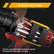 Magnetic Bit Holder for Cordless Drills, 8 Bits, Left/Right Mount Belt Clip Mount Fits Milwaukee, DeWalt, Ridgid, Makita, Bosch and Ryobi drills and screwdrivers, More