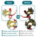 2PCS 4-Way Quick Release Disconnect Battery Terminal Connector Set, Positive-Negative Cable Ends for SAE/JIS Type A Posts