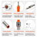 5Pcs(2.8/3.0/3.2/3.5/4mm), Woodworking Countersink Drill Bits with Adjustable Bit Depth Stop for Wood.(8mm Countersink Diameter) toolupgrade