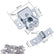 12PCS Door Catches, Double Roller Strong Hold Cupboard Cabinet Door Catches with Screws, Double Roller Catch Cabinet Catch Door Latch for Home Furniture Cabinet Cupboard