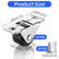 12 Pcs 1/2 Inch Fixed Small Caster Wheels, Mini Caster Wheel Low Profile Single Direction Tiny Wheel Metal Roof Rigid for Small Furniture Appliances Sliding Door Box DIY Projects
