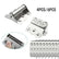 2 Pcs Spring Loaded Hinges Stainless Steel Self Closing Screen Door Hinges 2.4 x 3 Inch for Home Interior, Exterior Doors and Commercial Use