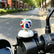 Mini World Cup Soccer Ball Car Dashboard Ornament, Shakeable Spring Football Decor for Car, Motorcycle, Office Desk, Sport Fan Gift