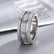14K Gold over S925 Sterling Silver Gear Rotating Rings with Sparkling Moissanite, Men's Luxury Ring, Gift for Special Occasions