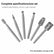 6Pcs Woodworking Rotary Burr Set, 3.15mm Shank High Speed Steel Rotary Carving Files, Multi Shape Rotary Drill Bits for Dremel Rotary Tools, Wood Carving, Slotting, Polishing, Engraving & Plastic Grinding